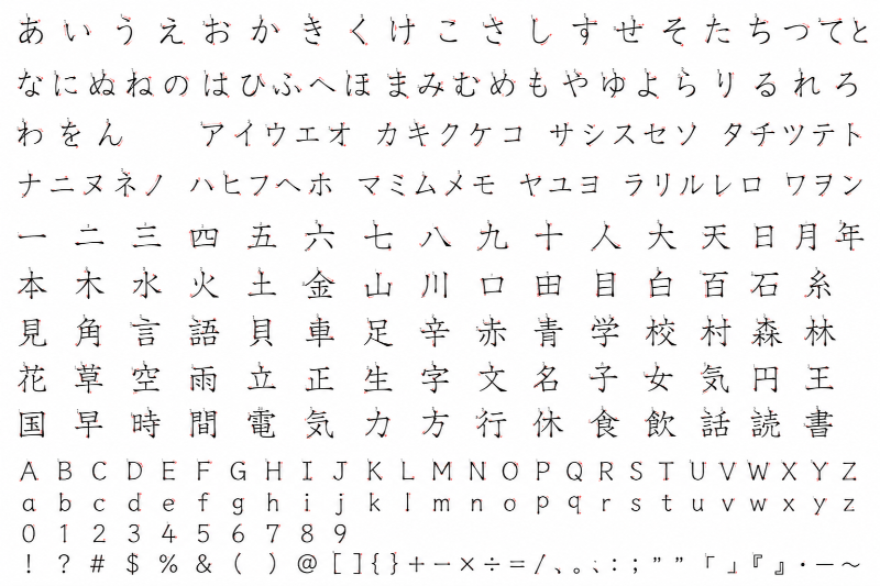 Font Kanji Stroke Order
