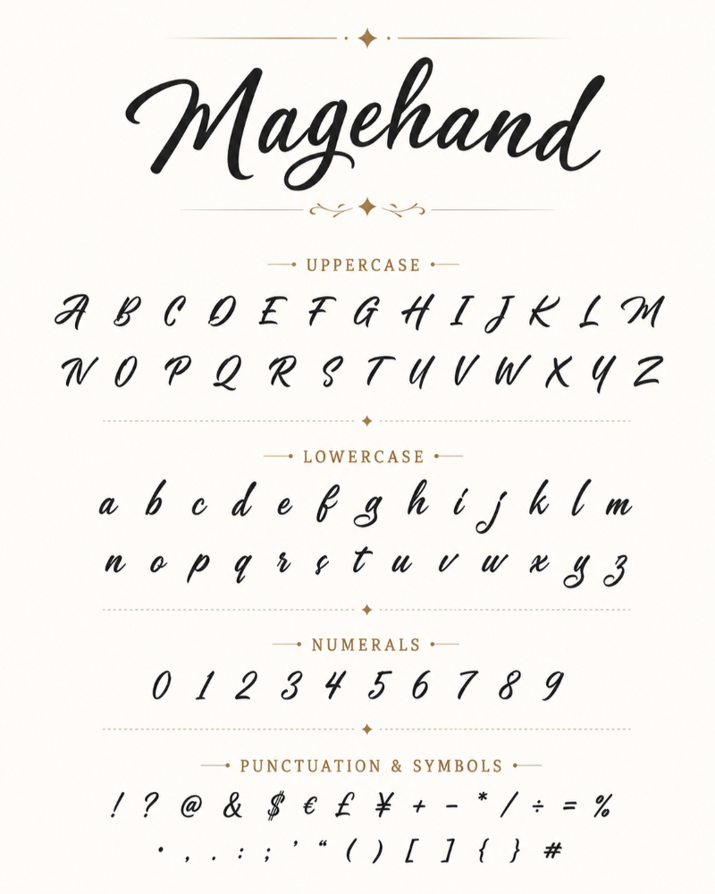 Font chữ Magehand