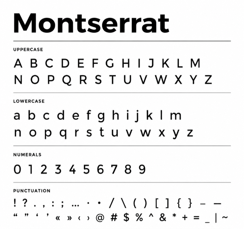 Font chữ Montserrat