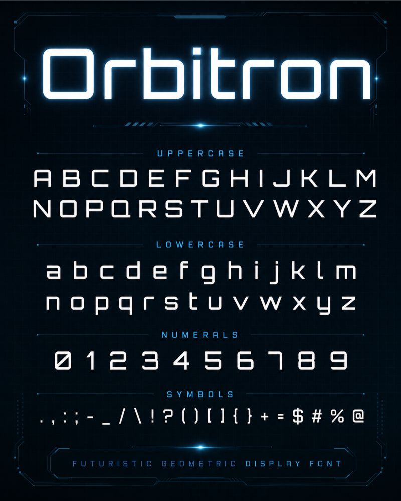 Font chữ Orbitron Việt hóa
