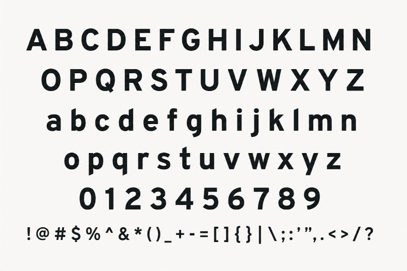 Font chữ Overpass Bold