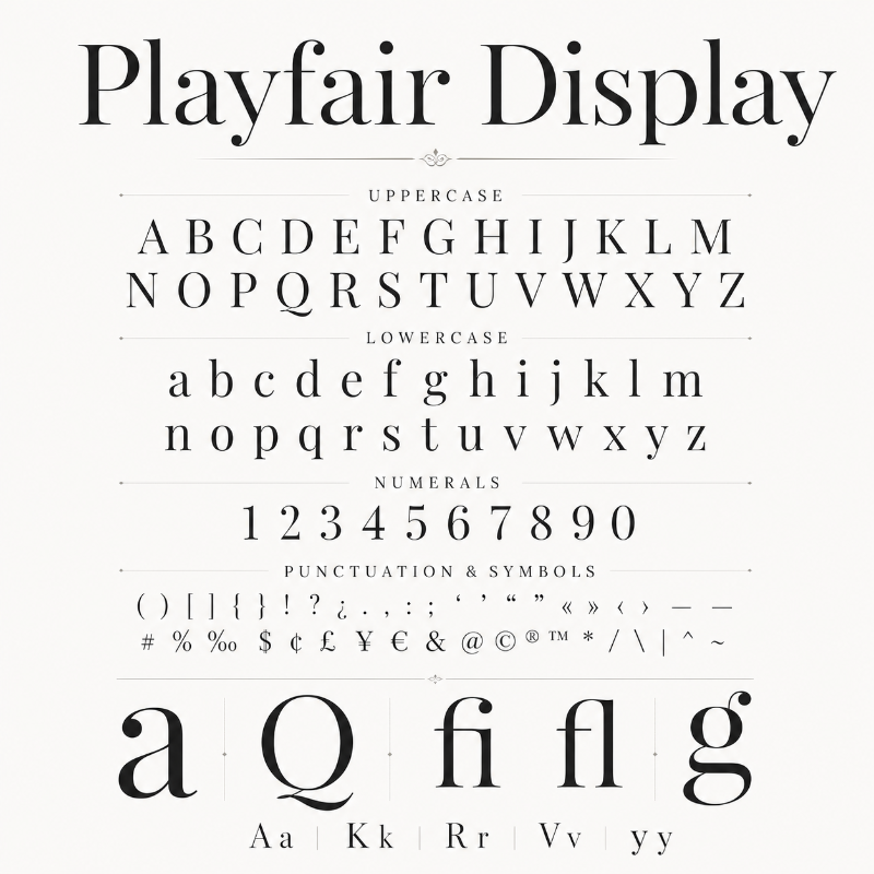 Font chữ Playfair Display
