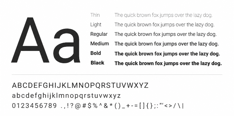 Font chữ Roboto