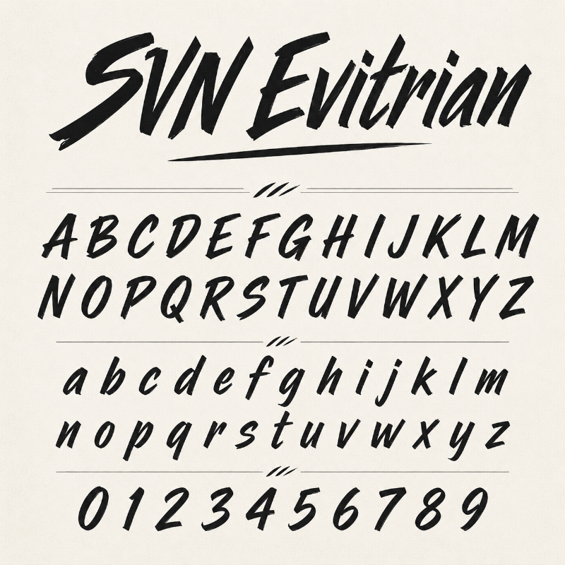 Font SVN Evitrian