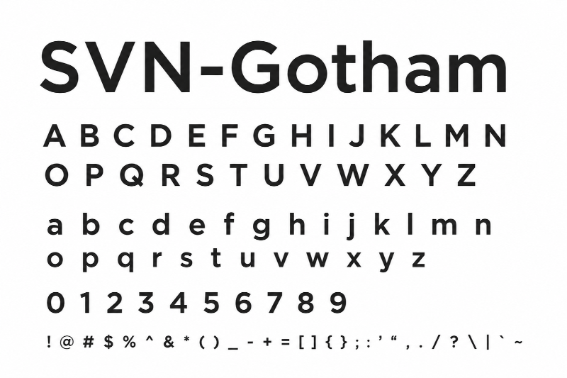 Font chữ SVN-Gotham