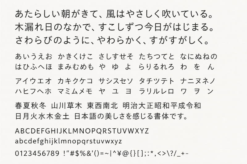 Font chữ Sawarabi Gothic