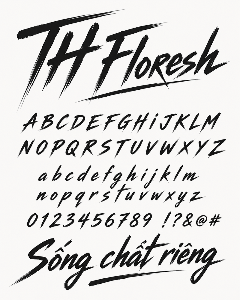 Font chữ TH Floresh