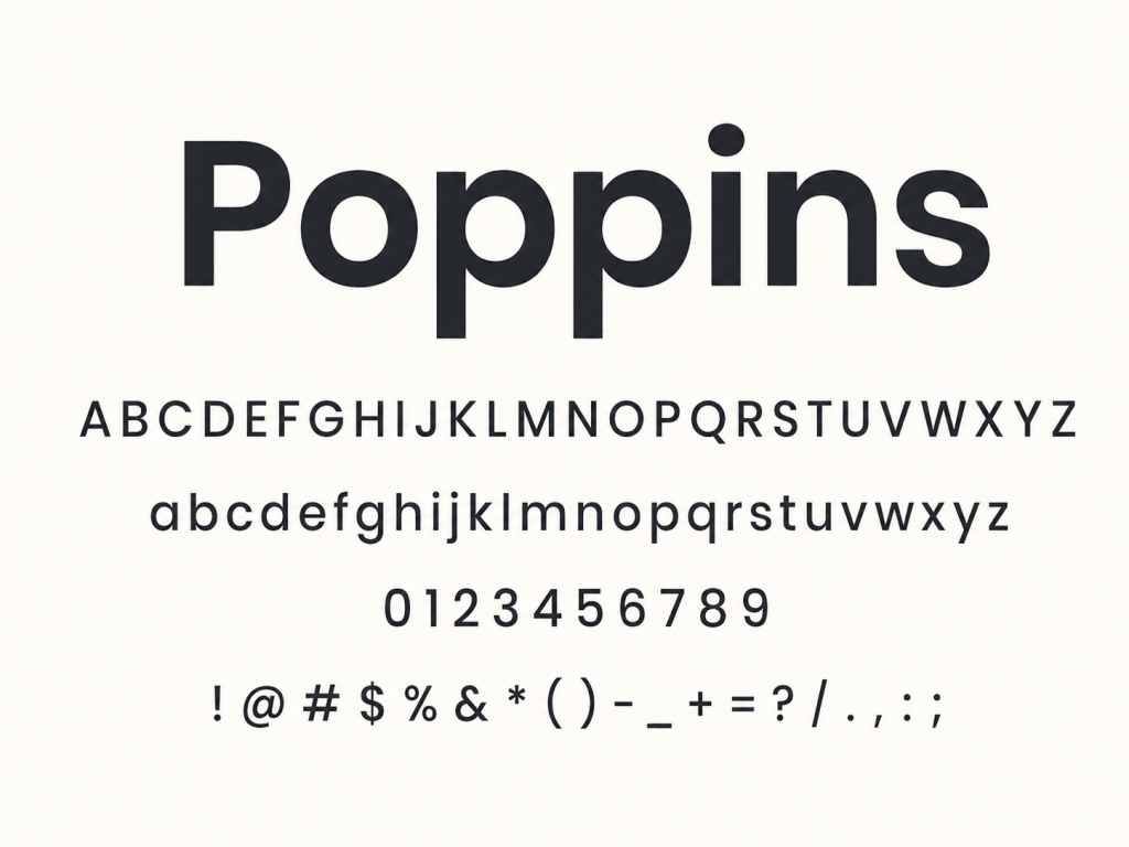 Font Poppins Việt Hóa