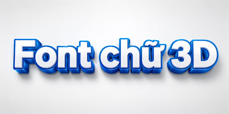 Font chữ 3D