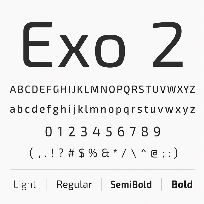 Font chữ Exo 2