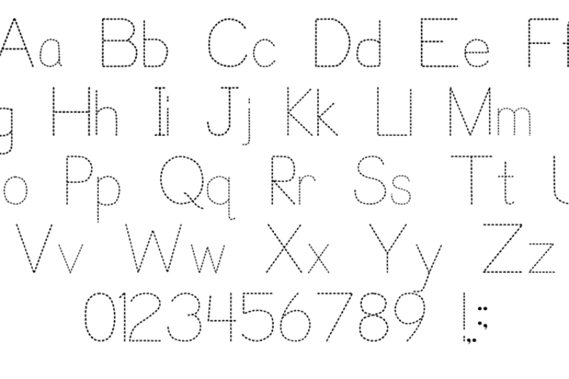 Trace Font