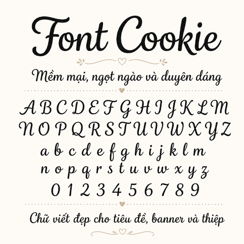 Demo của Font Cookie