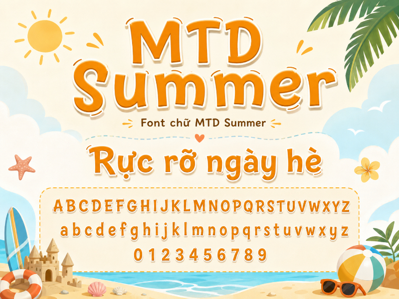 Demo Fonr MTD Summer việt hóa