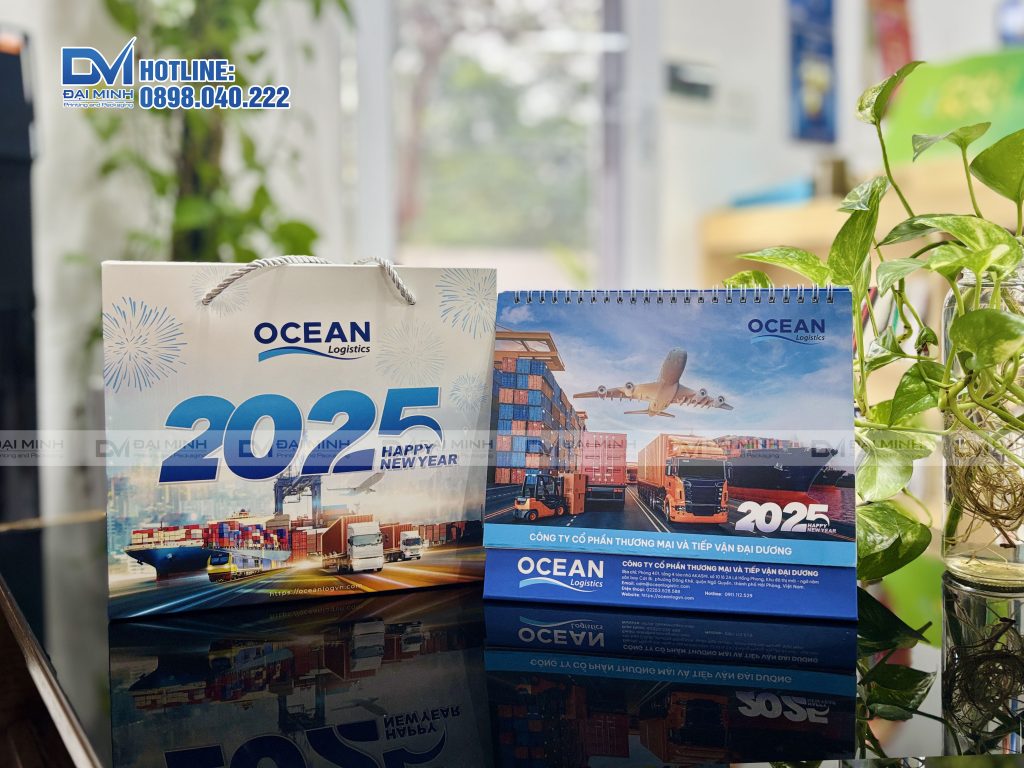 Bộ lịch để bàn theo yêu cầu- Ocean
