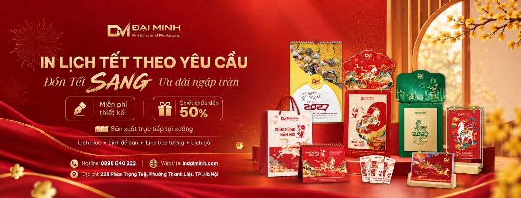 In Lịch Tết theo yêu cầu - Đón Tết SANG - Ngập tràn ưu đãi