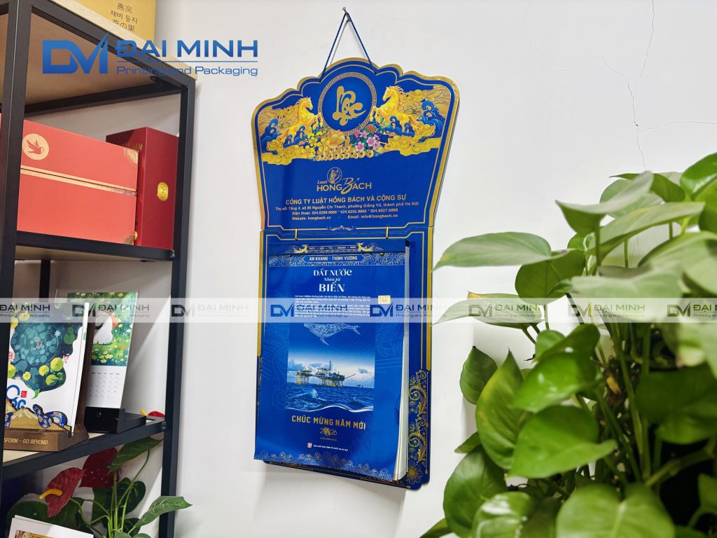 Lịch Bloc Phôi sẵn Hồng Bách