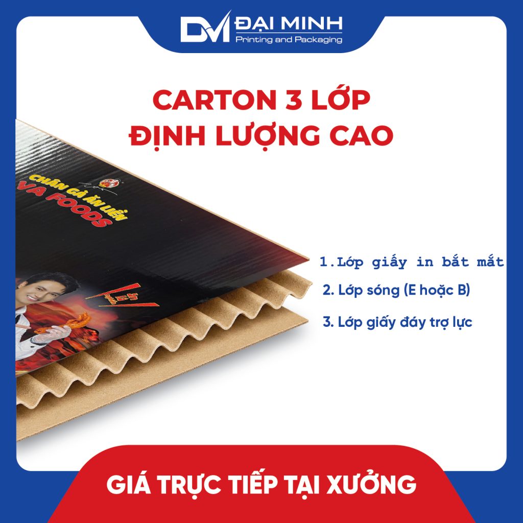 Hộp carton sóng bồi 3 lớp