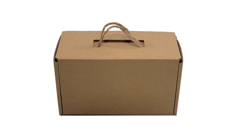 Hộp carton nắp gài có quai xách